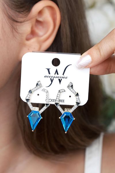 Jack Ferrero Luxury Steel/Not Darkening /Women's Earrings