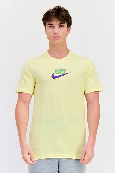 Nike Men Sportswear Fit Short Sleeve Outdoor T Shirt, Yellow