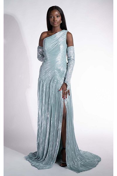 BOGAS Women's Long Turquoise Penye Dress