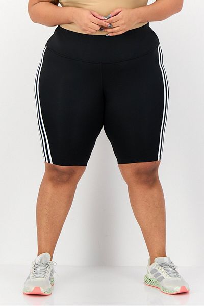 adidas Women Plus Size Training Outdoor Shorts, Black