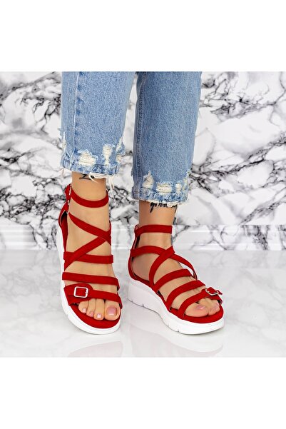 mei Women's Sandals HXS28 Red Mei