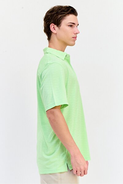 Greg Norman Men Sportswear Fit Short Sleeve Outdoor Polo Shirt, Light Green