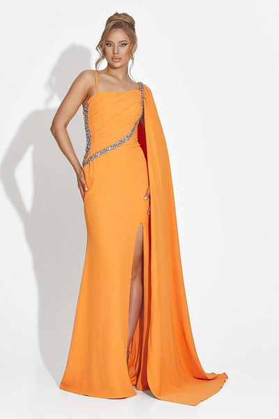 BOGAS Libre Women's Long Orange Dress