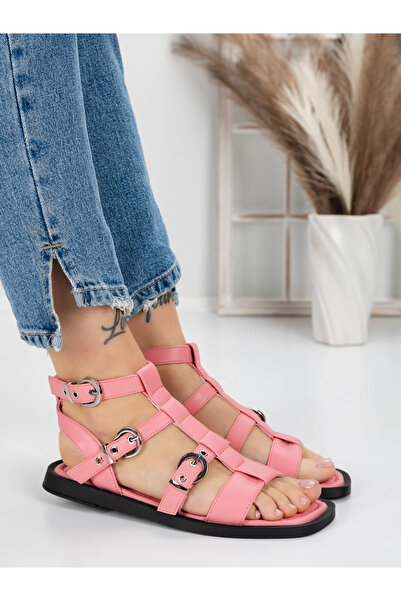 mei Women's Sandals with Low Sole 5SY2 Red | Mei