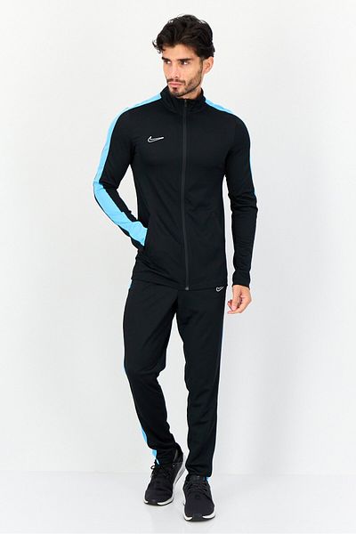 Nike Men 2 Piece Dri-Fit Long Sleeves Football Tracksuit, Black