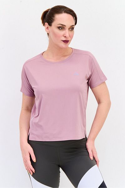 Giordano Women G-Motion Sportswear Fit Short Sleeve Training Top, Old Rose