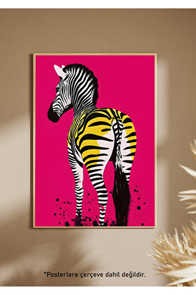 One Little Happiness Αφίσα σε στυλ PINK ZEBRA Αισθητική αφίσα τοίχου, αφίσα χ...