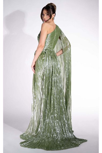 BOGAS Women's Long Green Nabuka Dress