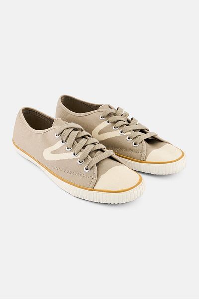 Tretorn Men Canvas Lace Up Casual Shoes, Grey