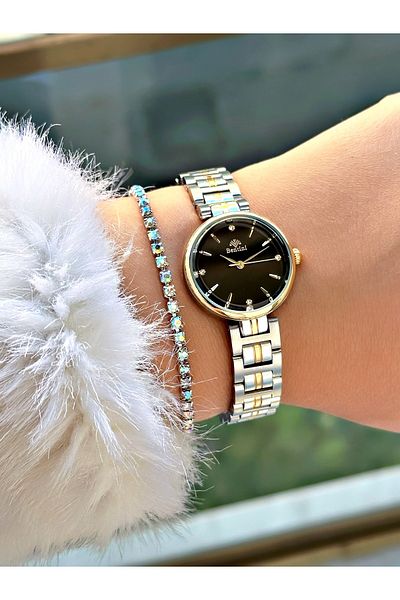 Bentini Women's Wrist Watch with Steel Band - Waterproof, Calendar, 2-Year Warranty
