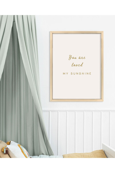 Vetro Design "I Love You My Sun" Wooden Framed Poster