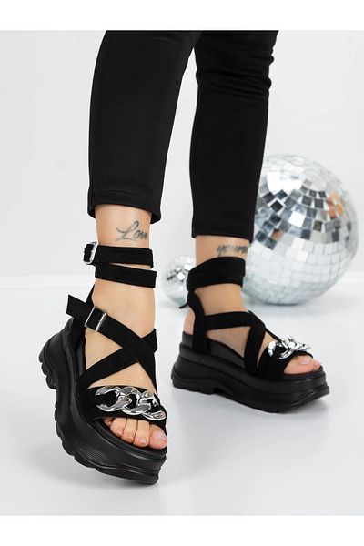 mei Sandale Dama cu Platforma 5WL55 Negru | Mei