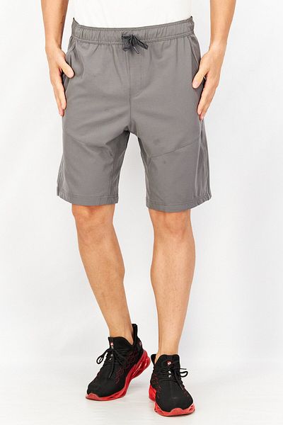 Gerry Men Drawstring Plain Basic Shorts, Grey