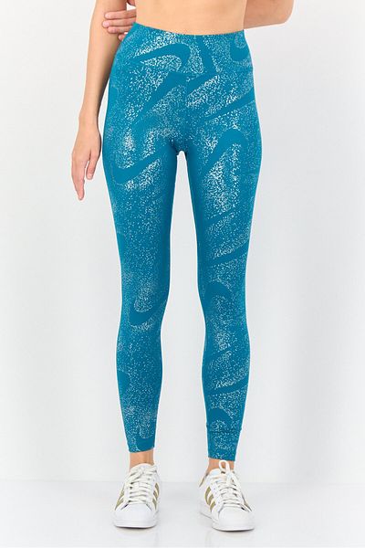 Nike Women Sportswear Fit Training Leggings, Teal Green
