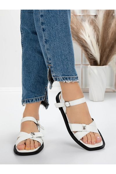 mei Women's Sandals with Low Sole 5SY3 White | Mei