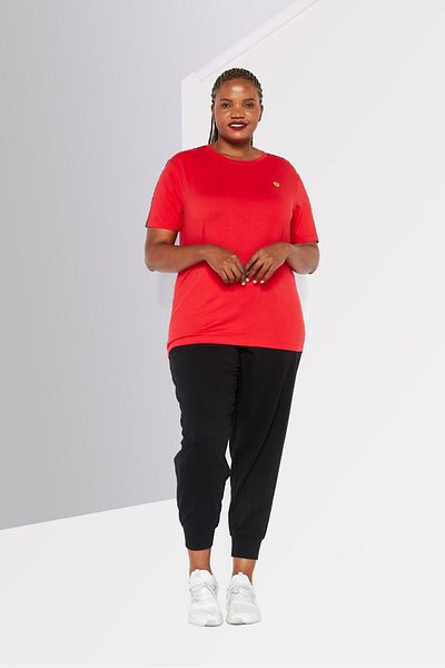 Scuderia Ferrari Women Slim Fit Outdoor Short Sleeve T-Shirt, Red