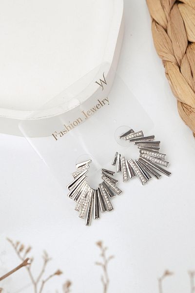 Jack Ferrero Luxury Steel/Not Darkening /Women's Earrings
