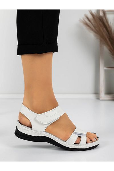 mei Women's Sandals with Low Sole 5Q22 White | Mei
