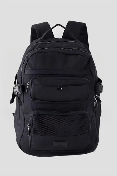 ÇÇS Black Multi-Eye Waterproof Orthopedic Backpack 17282