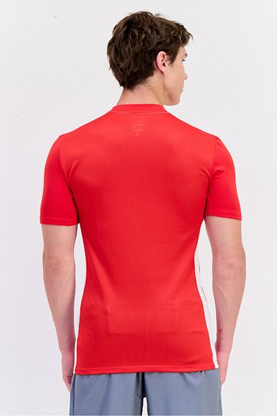 Nike Men Slim Fit Short Sleeve Training Jersey, Red