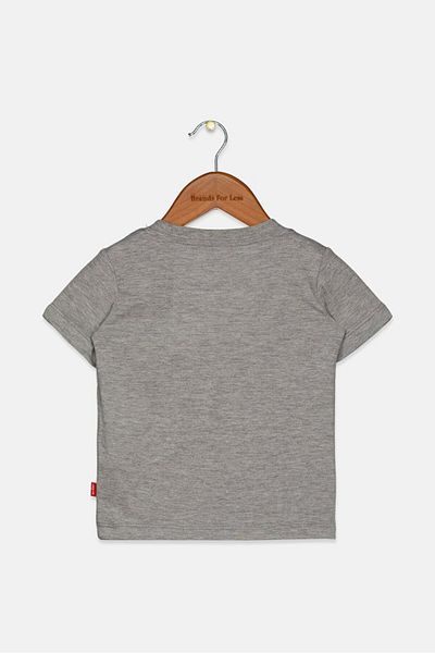 Levi's Toddlers Boy Crew Neck Short Sleeve Printed T-shirts, Grey