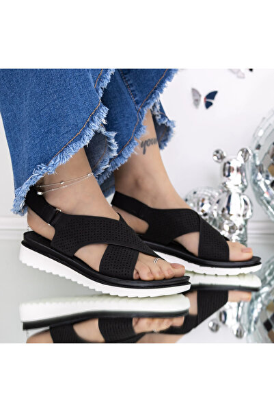 mei Γυναικεία Σανδάλια με Χαμηλή Σόλα 3GZ26 Μαύρα | Mei