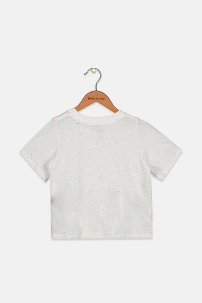 Levi's Kids Girl Splatter Paint Short Sleeve Top, White