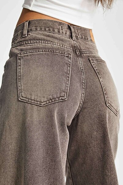 its basic Women's Stonewashed Brown Color 4W5-16 Palazzo Fit 100% Cotton Inner Size 80cm Denim Jean