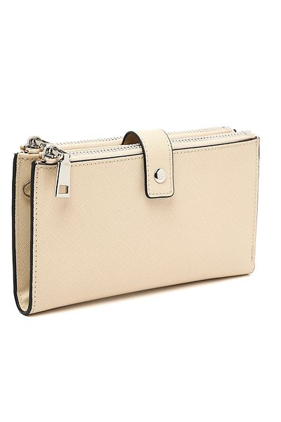 R&B Beige Ladies Long Wallet