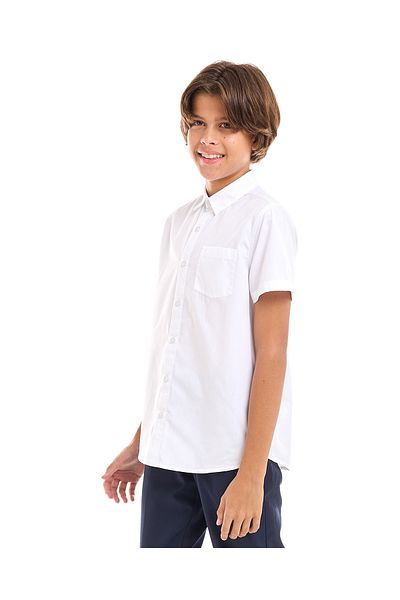 R&B White Boys Shirt 5-16Y