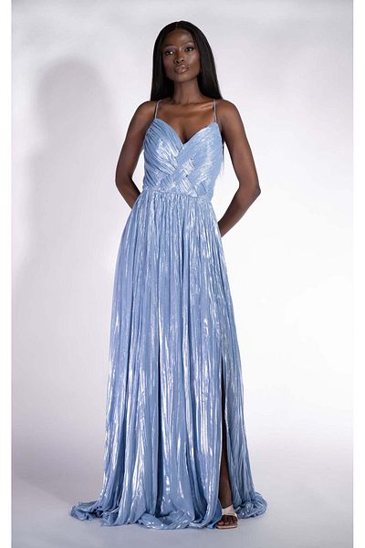 BOGAS Women's Long Dress Blue Edyna