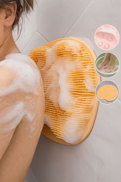 Kelepir Fırsatlar Vantuzlu Sırt ve Ayak Yıkama Temizlik Pedi – Silikon Masajlı Paspas (Yuvarlak & Dikdörtgen Model)