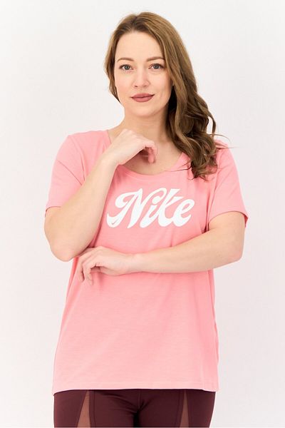 Nike Women Dri-Fit Short Sleeve Training T-shirt, Pink