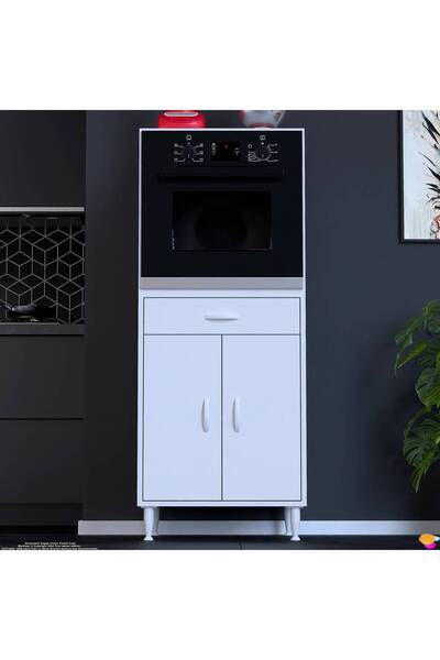 Modilayn BELEK Ankastre Dolap (60x152.3x56 cm): 1 çekmece, 2 kapak, 2 göz raflı kullanışlı tasarım
