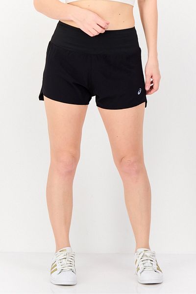 Asics Women Sportswear Fit Drawstring Running Shorts, Black