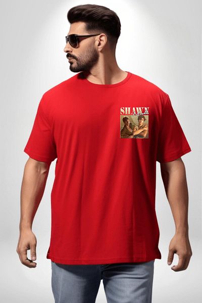 Angemiel Shawn Mendes Fan Fashion Rock Red Oversize Women Men Front Minimal Printed T-Shirt