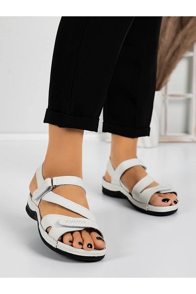 mei Women's Sandals with Low Sole 5Q23 White | Mei