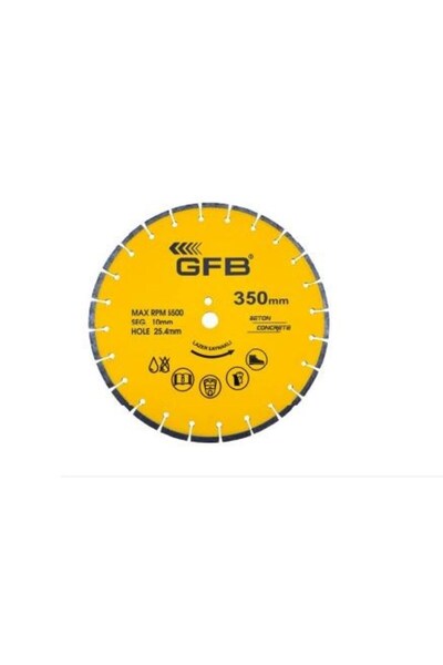 GFB Beton Kesme Testere Lazer Kaynaklı 400 mm