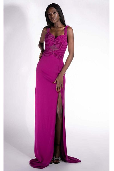 BOGAS Long Fuchsia Women's Dress Ingryd