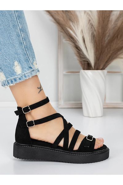 mei Sandale Dama cu Talpa Joasa 5H23 Negru | Mei