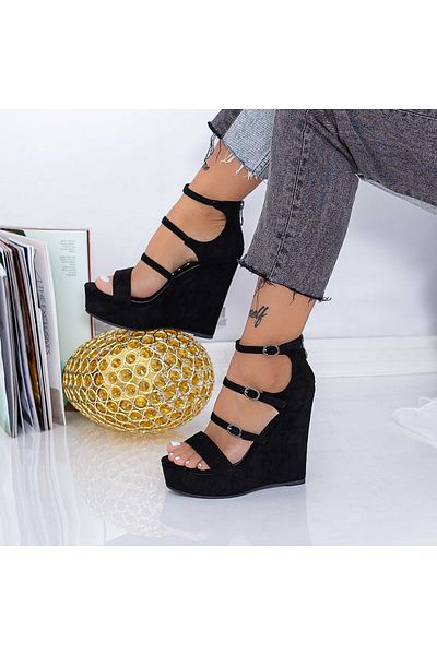 mei Sandale Dama cu Platforma XKK510 Negru (L17) Mei