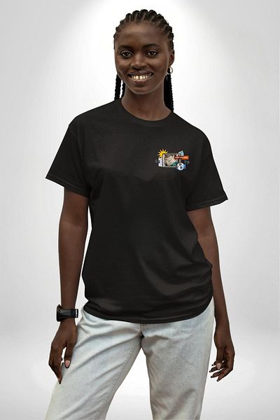 Angemiel Peace No War Black Oversize Women's Men's Front Minimal Printed T-Shirt