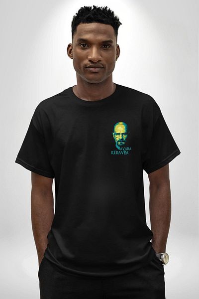 Angemiel Chemical Magic Breaking Bad Avada Kedavra Black Oversize Women Men Front Minimal Printed T-Shirt