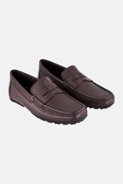 Geox Men U Kosmopolis Grip Slip On Loafers, Dark Brown