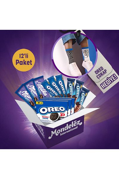 Oreo Oreoseverler Chocolate&Biscuit Package (Oreo Socks Gift)