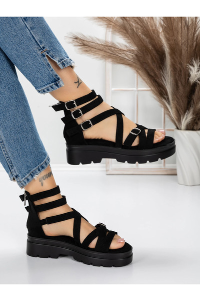 mei Sandale Dama cu Talpa Joasa 5HXS15 Negru | Mei