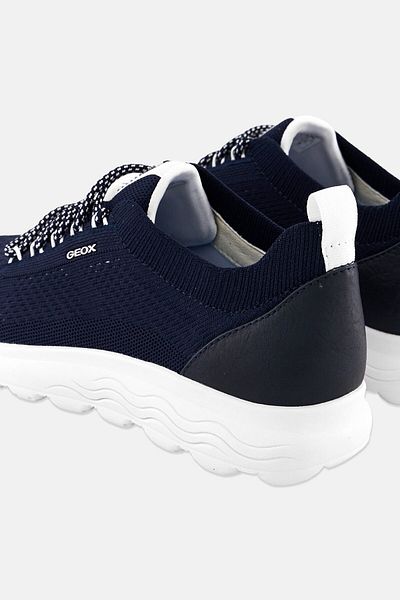 Geox Women Spherica Lace Up Casual Shoes, Navy