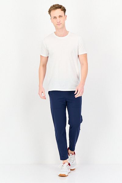 RBX Men Sportswear Fit Plain Outdoor Trackpants, Navy