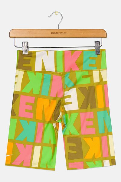 Nike Kids Girl Brand Logo Training Shorts, Multicolor