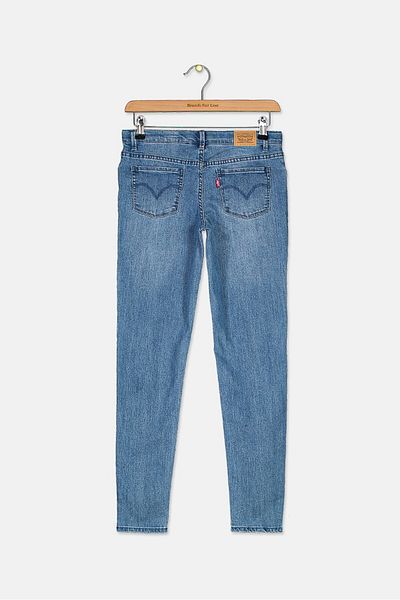 Levi's Kid Girls Super Skinny Jeans, Blue